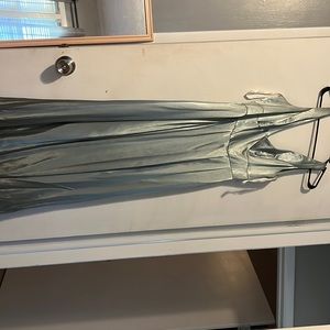 David’s Bridal sage dress